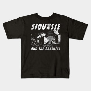 Vintage Distressed Siouxsie and the Banshees | Post Punk Vintage Design Kids T-Shirt
